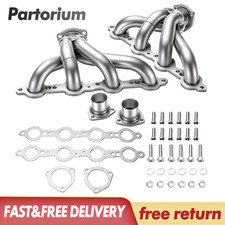Exhaust Header Super Competition Block Hugger Steel Chevy Small Block Ls1 Header