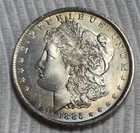 1885 O Morgan Silver Dollar. Estimated Uncirculated. Obverse Toner! A0828
