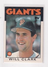 1986 Topps Traded # 24T Will Clark Nice Card