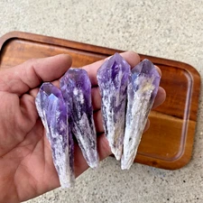 Amethyst Crystal Points 3" Raw Natural Mineral Dragon Tooth  Display Specimen 3"