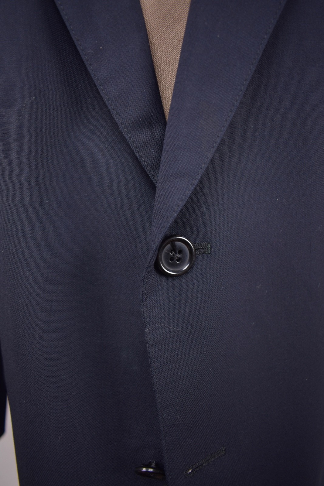 Southwick Solid Navy Blue Wool Two Button Suit Ja… - image 2