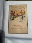 Vintage early 1900s New Years Postcards cancelled Washington Franklin Stamps — photo 4