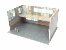 Diorama Bausatz - Modellauto Display Größe 1/24 zweistöckig Auto Garage Maßstab 1:24
