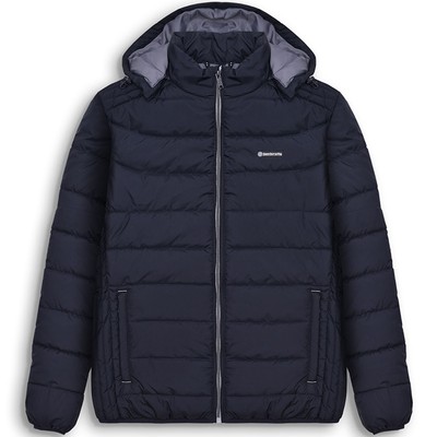 Lambretta Herren wattierte Kapuze Outdoor warme Winter wattierte gefütterte Jacke - S