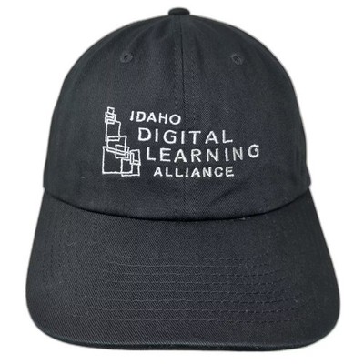 Richardson Baseball Cap Black White OS Idaho Digital Learning Alliance Hat Logo