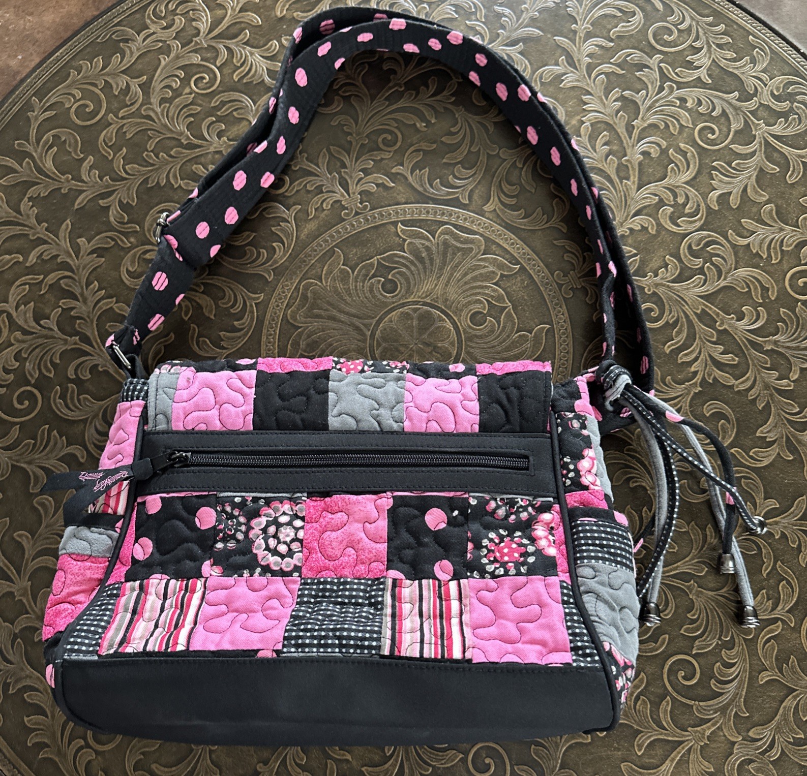 Donna Sharp Quilted Patchwork Shoulder Crossbody … - image 2