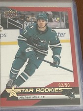 Michael Misa 2025-26 Upper Deck  Hockey STAR ROOKIES #13 Red 02/50