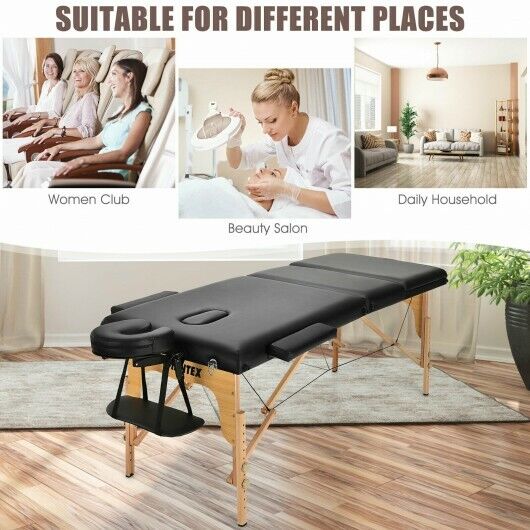 13周年記念イベントが Giantex Portable Massage Table 3 Fold Spa w Bed Adjustable 希少 84