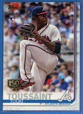 2019 Topps Series 1 150th Anniversary Gold Stamp #61 Touki Toussaint Rookie RC
