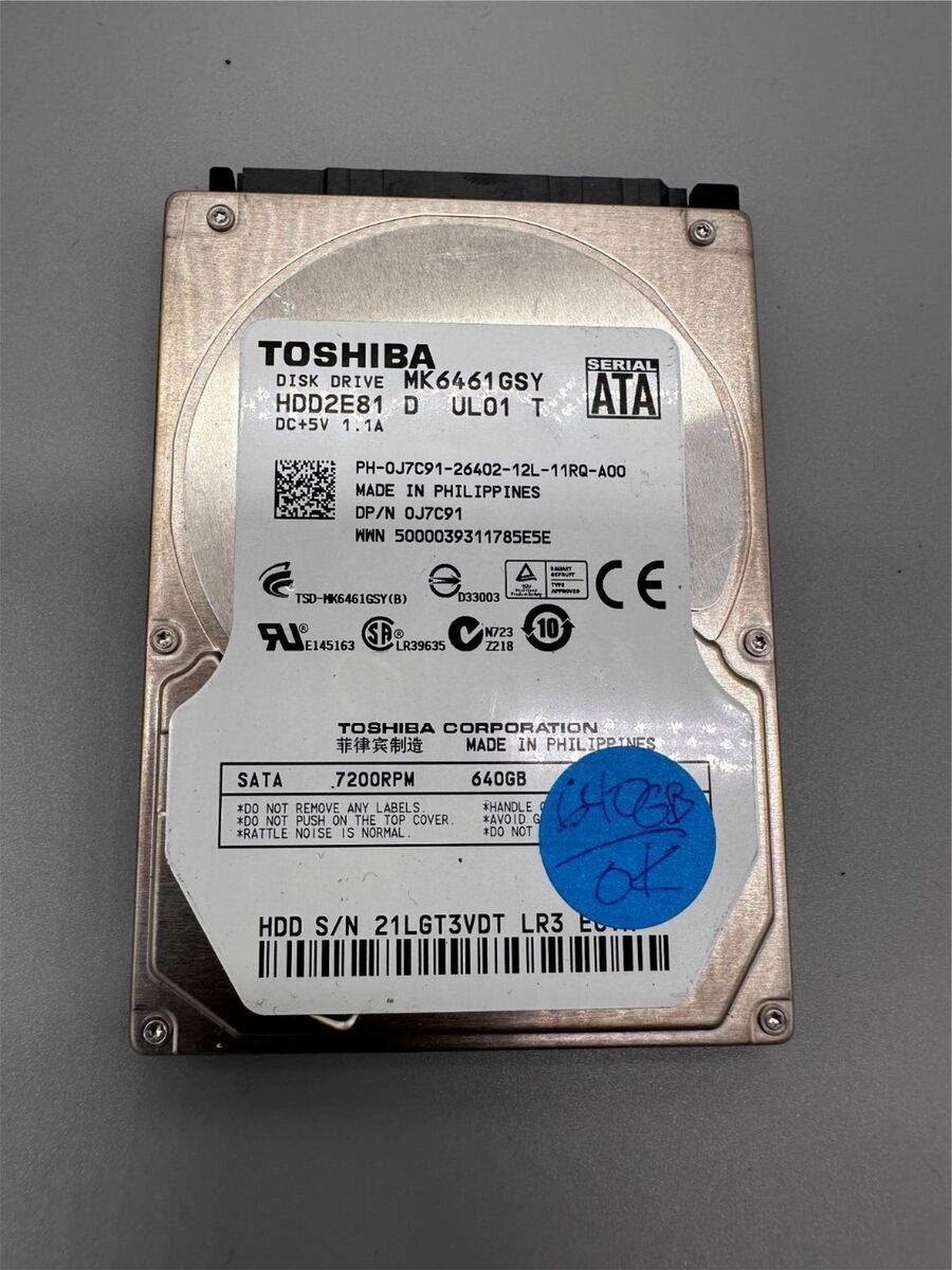 Toshiba 640GB SATA 2.5 Toshiba 640GB SATA 2.5