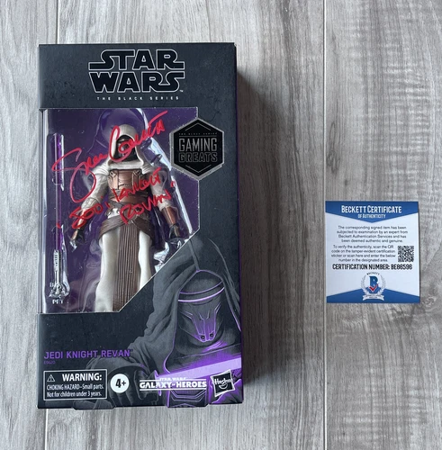 Spencer Garrett Signed Jedi Revan Star Wars Black Series Figure Beckett COA 2