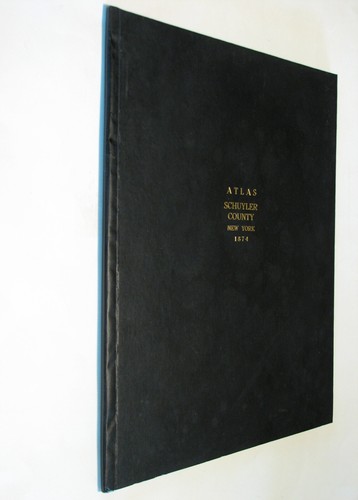 Atlas Schuyler County New York NY 1874 reprint plat book genealogy Watkins Glen - Bild 1 von 8