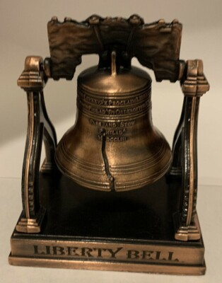 #ad Liberty Bell on a metal stand $12.50