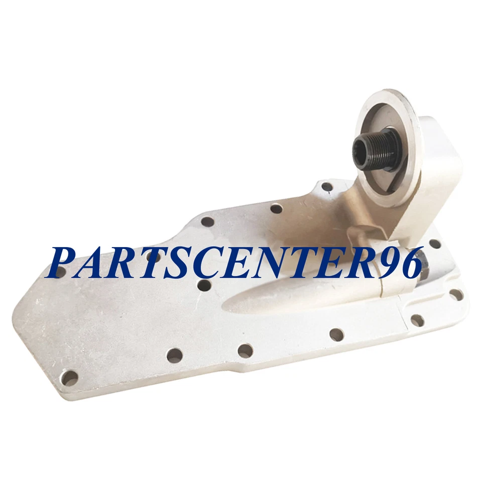 Cubierta de enfriador de cabezal de soporte de filtro de aceite apta para Cummins 4B, 4BT, 4BTA y 4BTAA Foto 2 de 3