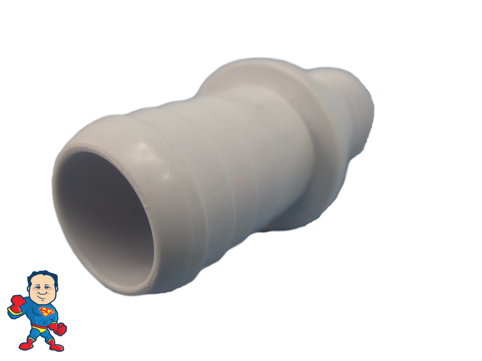 (2) Spa Hot Tub Part 3/4" Barb & Clamps Repair Coupler 1" OD, 3/4" ID