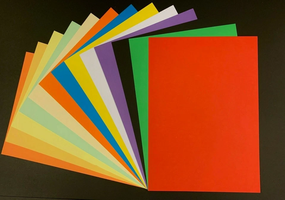A4 Premium 240gsm Ultra Thick Craft Cardstock Coloured Card Various Colours