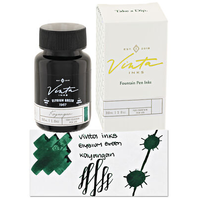Vinta Inks 3.0 Bottled Ink in Elysium Green [Kayangan 1967] - 30mL NEW in Box