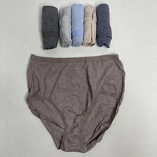 Fruit Of The Loom Women's 6-Pack Comfort Covered Cotton Hipster Panties Size 6