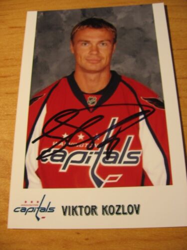 # Viktor Kozlov - Washington Capitals - PODPISANE ZDJĘCIE - GB - Zdjęcie 1 z 1