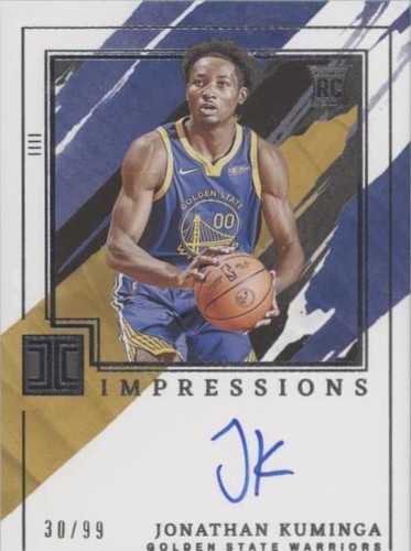 JONATHAN KUMINGA 2021-22 IMPECCABLE ROOKIE RC AUTO IMPRESSIONS #61