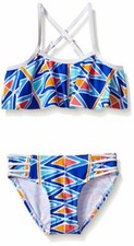 Raisins Girls Girls' Tulum Dreamin Point Loma Flounce Top Bikini Size 4