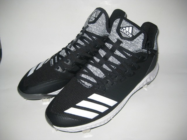 Adidas Icon Bounce Hybrid Black Gray White Cleats F35288 Menâs Size 9 | eBay