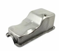1965-87 Ford 289 302 Front Sump Stock Steel 5 QT. Oil Pan Raw Finish E44101
