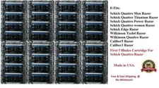 32 Refills Fit Schick Quattro Titanium Trimmer Personna Razor 5 Blades Cartridge