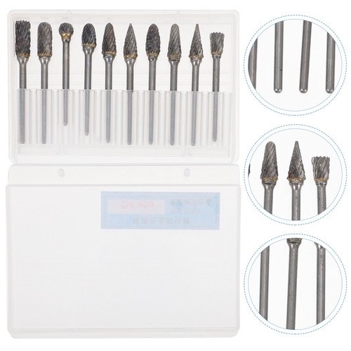 5er Set Elektrische Rotationsfeilen – Hartwolframstahl, 6 Mm Schaft, Zum Schleifen, Fräsen & Formen Von Metall