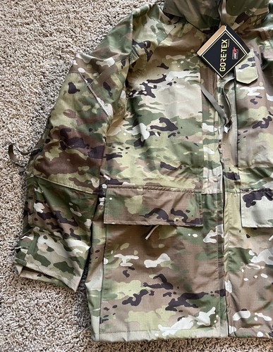 US Army Goretex APECS Cold Wet Weather Jacket OCP Multicam Small Regular - Picture 2 of 7