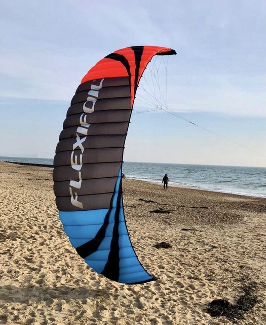 Flexifoil Rage 2.5m Kite With Lines and Handles for sale online eBay