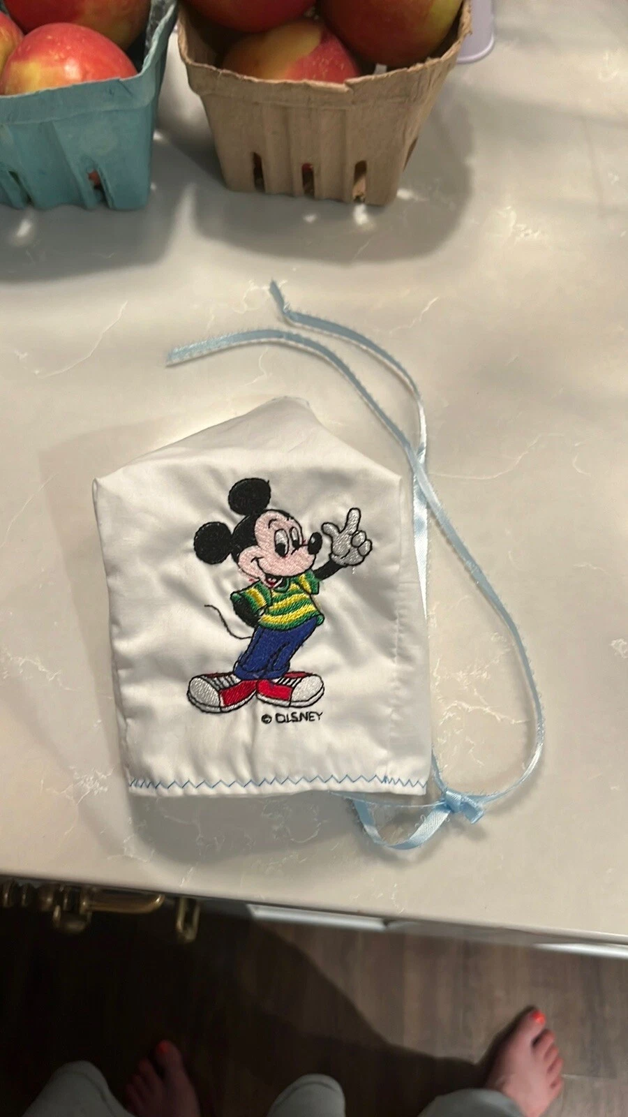 Rare Vintage Disney Mickey Baby Bonnet