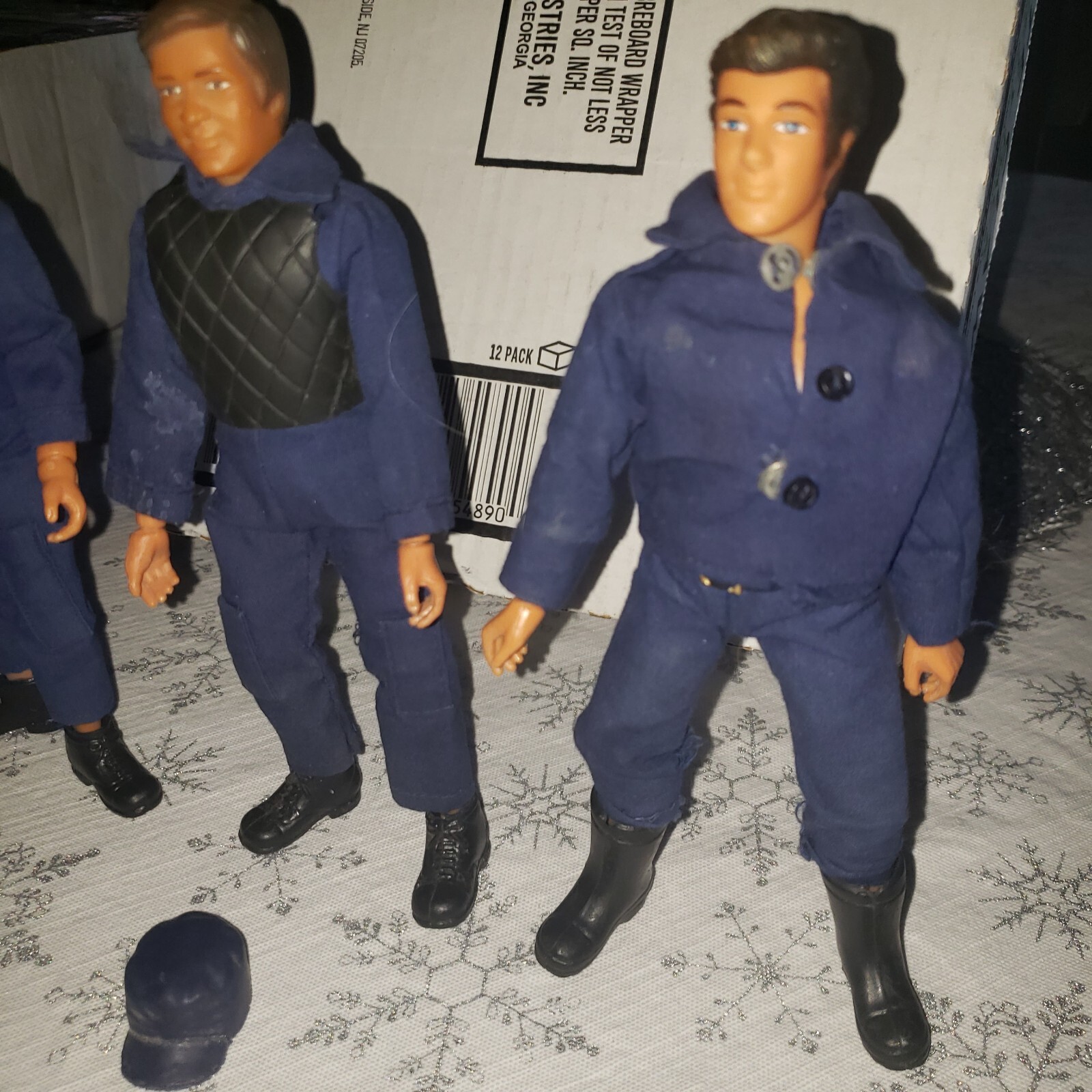 Action Figures MEGO,Ljn lot 1970's SWAT POLICE T.V.Rookies 8"lot of 3