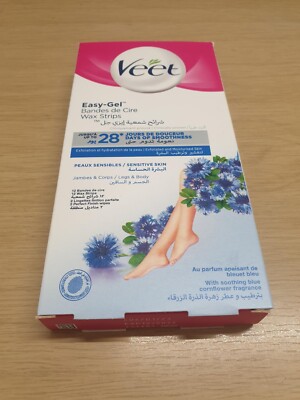 Veet Wax Strips Easy Gel - für empfindliche Haut 12 Streifen x 1 NUR £5,49 PORTOFREI