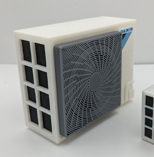 Modell im Maßstab 1:6 - Klimagerät für Dioramen. AC-Einheit 3D gedruckt - Bild 2 von 4