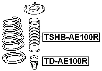 BOTA AMORTIGUADOR TRASERO - Para Toyota Corolla 1991-2002 OEM 48559-12070 Foto 2 de 3