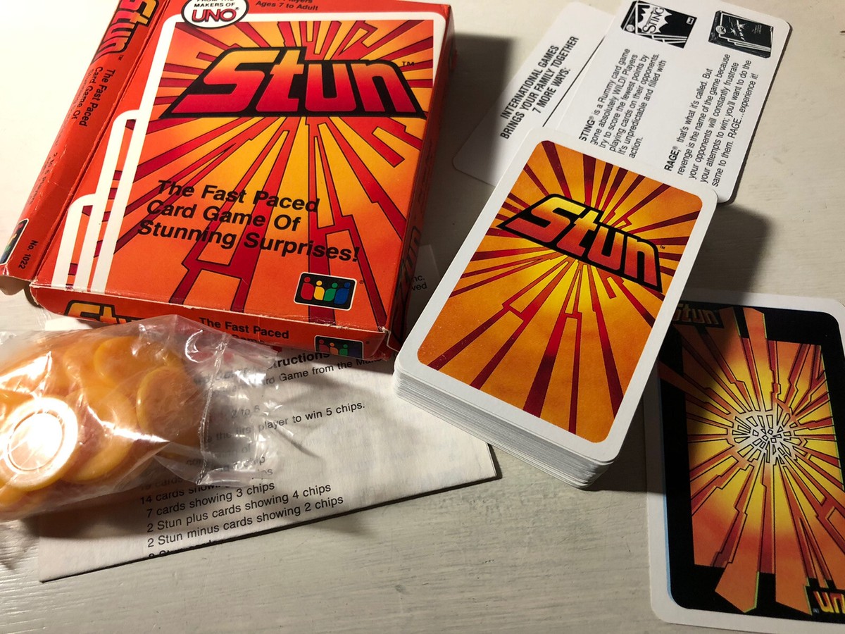 International Games Stun Vintage UNO Makers 52 Card Game1986 for