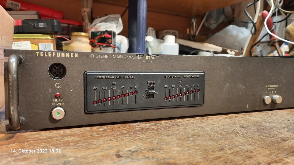 Telefunken HIFI Stereo Main Amplifier STM1 Endstufe Verstärker, Nicht Geprüft - Bild 4 von 4