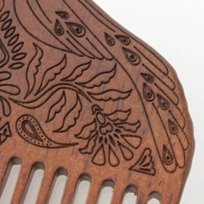 Beautiful Authentic DIOR CD Logo Wood Flower Peacock Hair  display picture 2