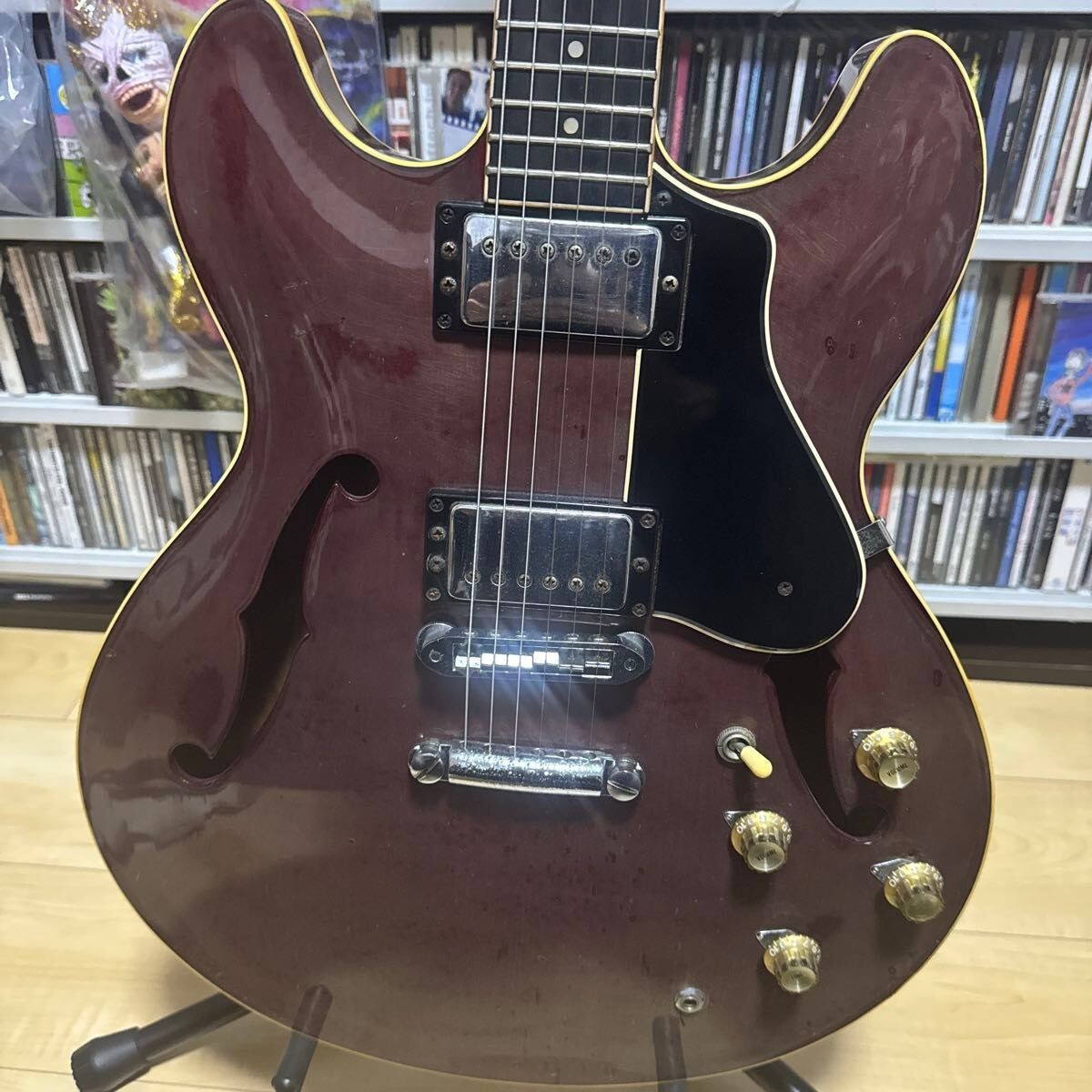 YAMAHA SA-1200S 1980 Electric Guitar Made Dark Cherry Red