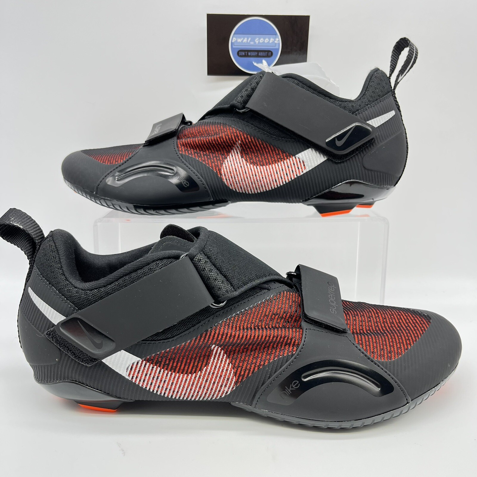 Nike SuperRep Cycle Men's Indoor Cycling Shoes Black Red size 10 CW2191