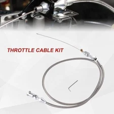 36" Length Adjustable Car Auto Throttle Cable Accelerator Cable Stainless Steel