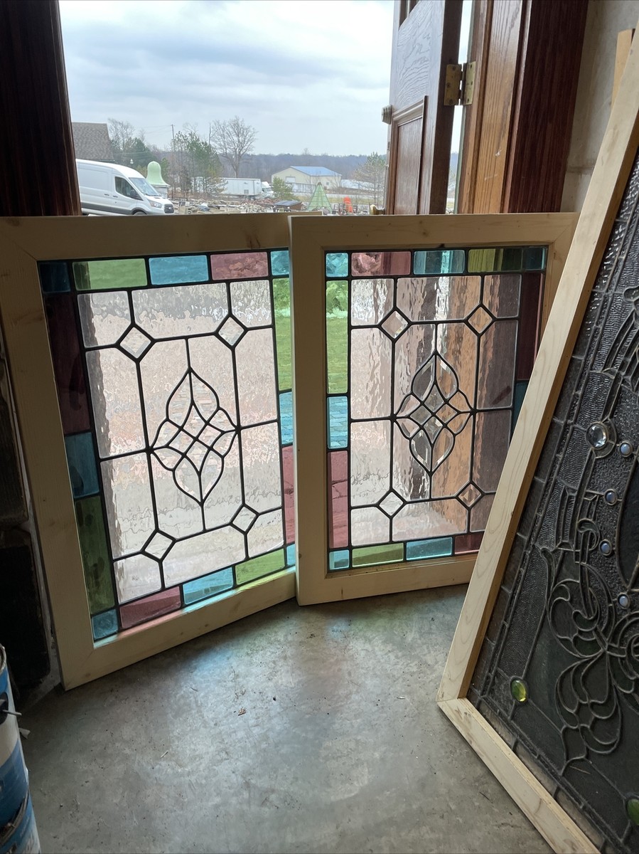 （特別価格）Stained Glass Window Stained Glass Window - W-174 Whimsical Dream - Etsy