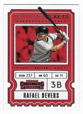 2020 Panini Contenders Winning Tickets Rafael Devers Boston Red Sox #WT-13