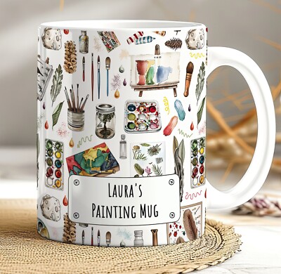 Künstlergeschenk Tasse, personalisierte Tasse, Geschenk für Künstler, Maler und Illustrator