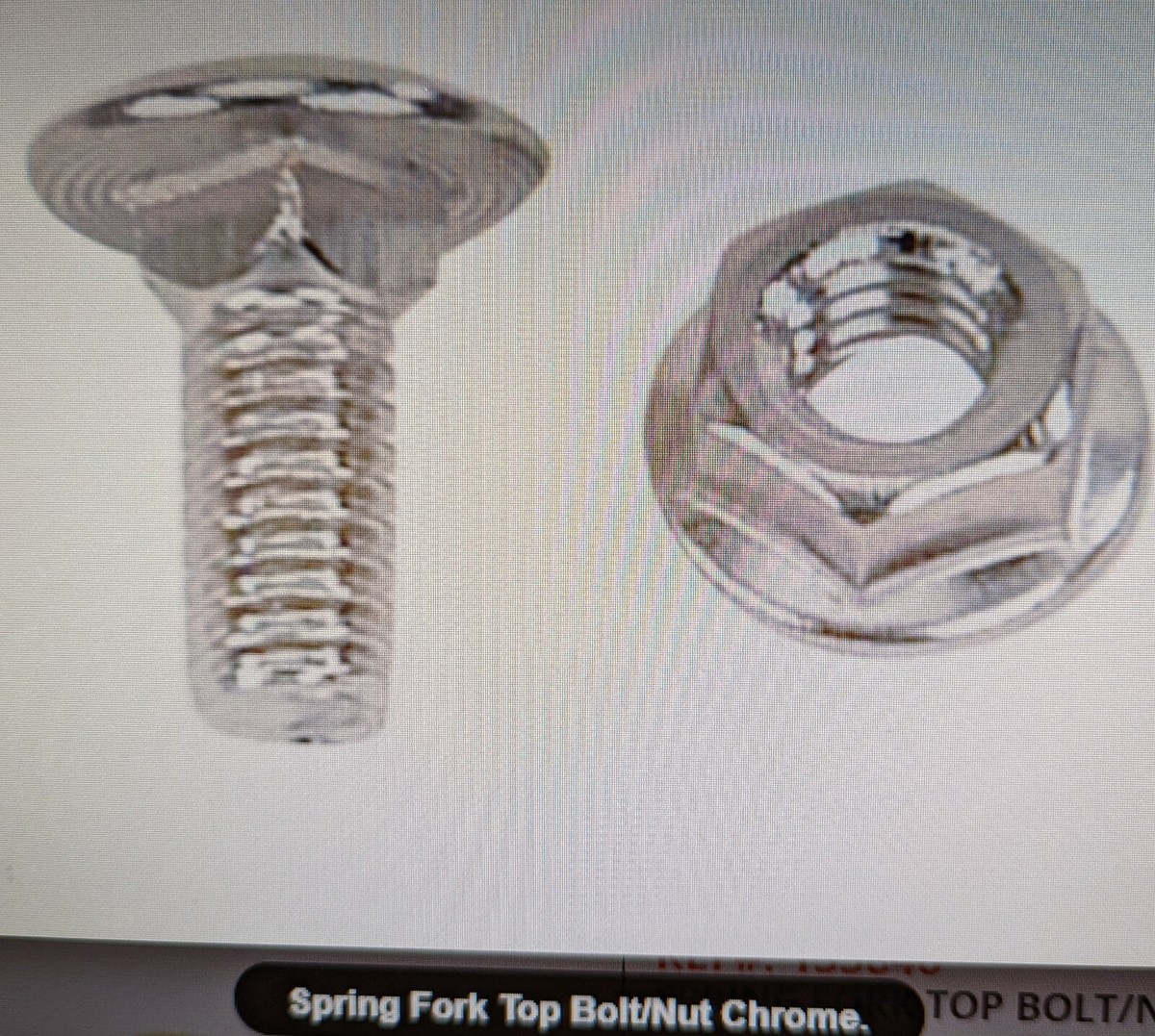 NEW CHROME SPRINGER FORK BOLT N NUT FOR BICYCLE SPRINGER FORKS