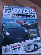 MOTOR Car magazine B APRIL 2004 PCOTY RX8 1 SERIES LOTUS 111R TE50 F6 TYPHOON