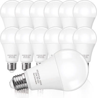 150-200W Equivalent 23W Super Bright Light Bulb 2500 Lumens Daylight 12 Pack