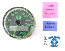 US Divers / Aqua Lung 200ft Depth Gauge Scuba Dive Puck Module + Max Depth Gauge