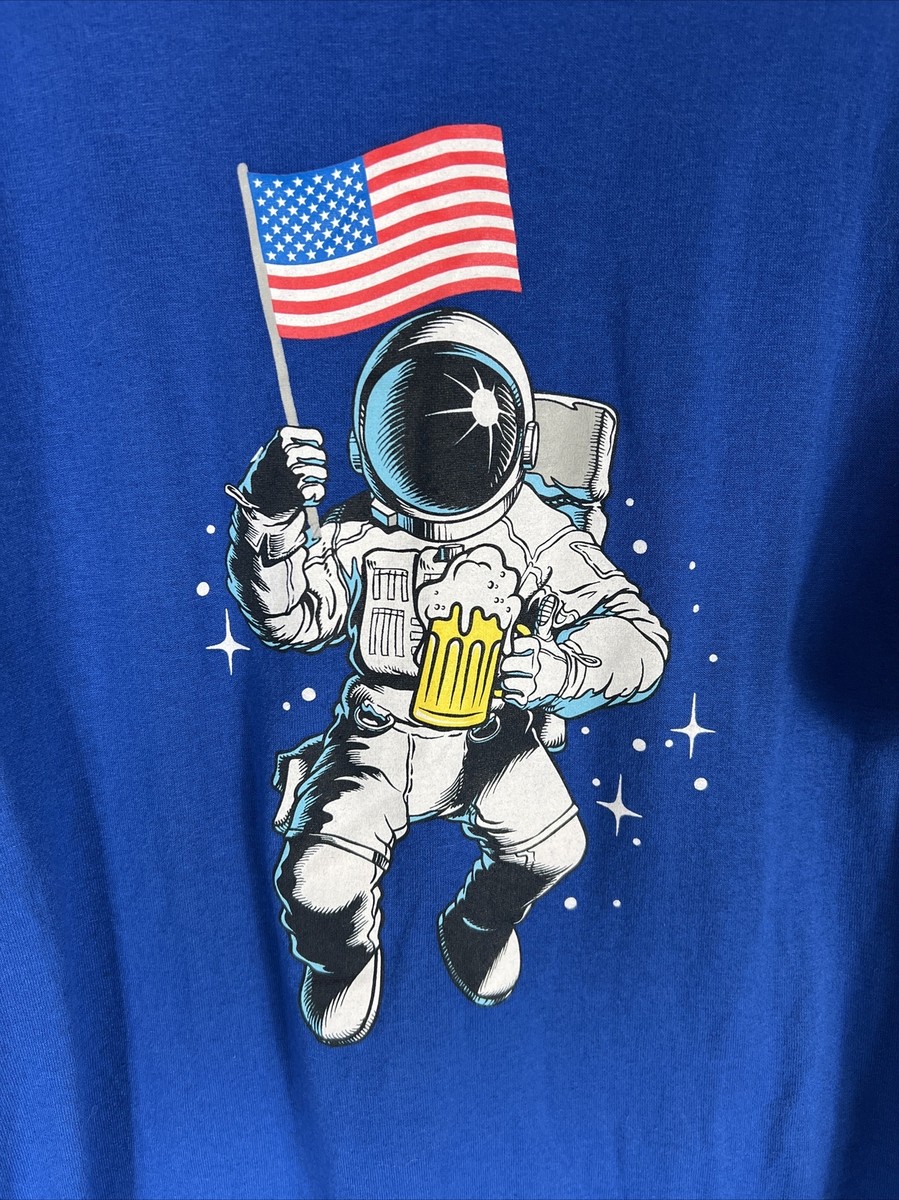 July 4th Patriotic Astronaut Space American Flag T-Shirt July 4th Patriotic Astronaut Space American Flag T-Shirt